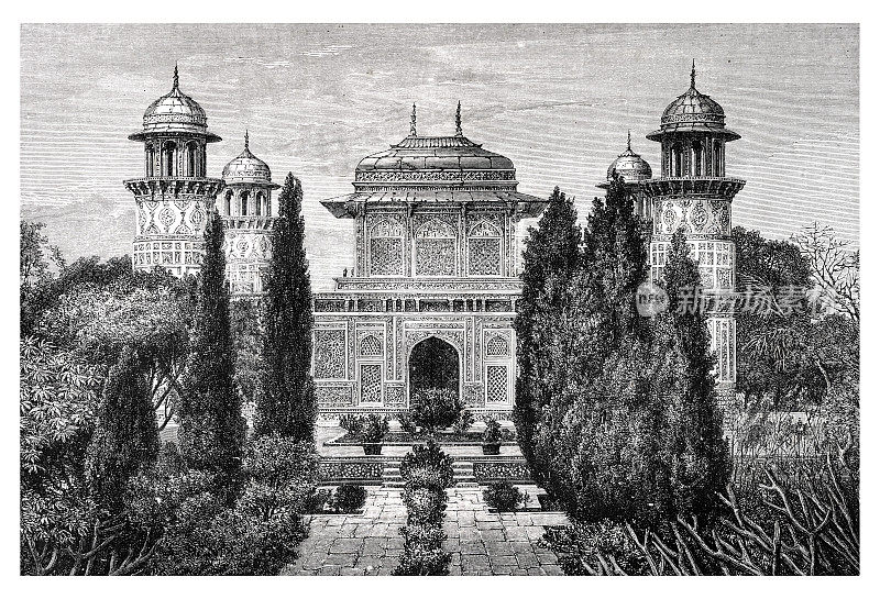 阿格拉王子陵墓，印度1872年