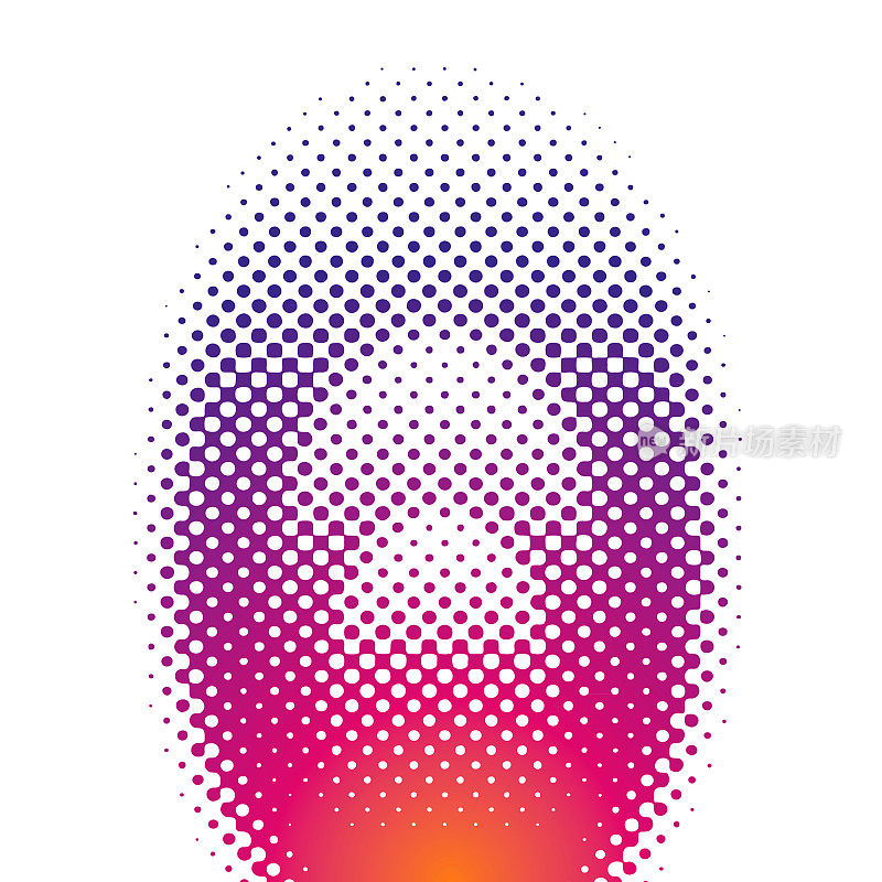 复古风格边框与半色调模式