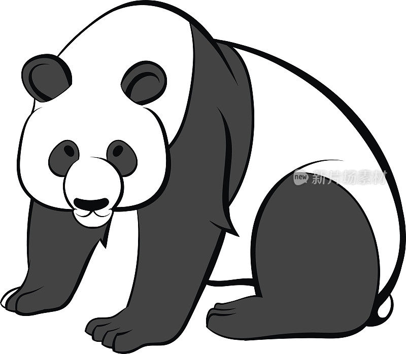 熊猫卡通图标