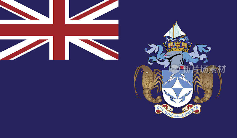 特里斯坦-达库尼亚岛的旗帜