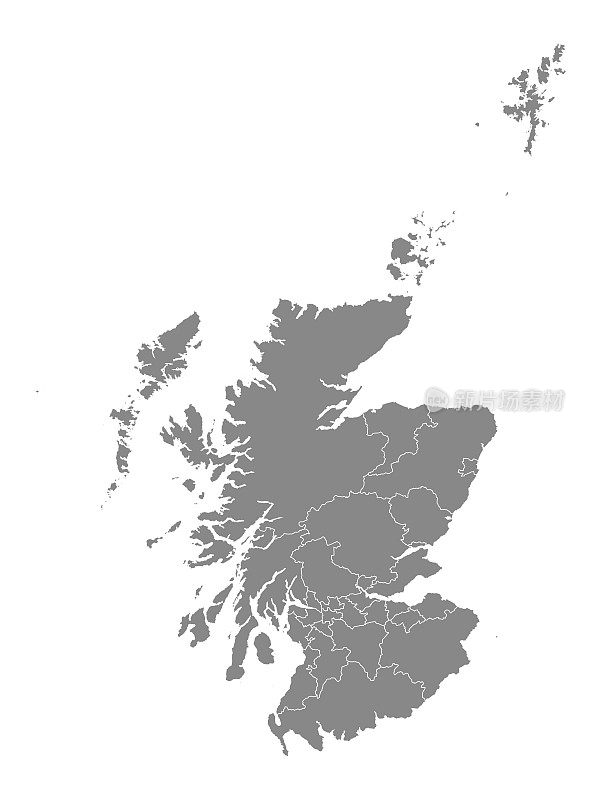 苏格兰议会地区地图