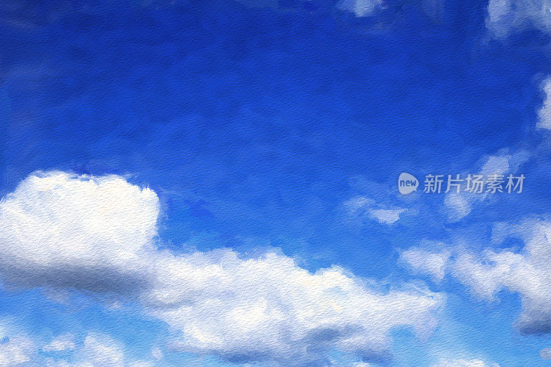 艺术云景-图像的蓝色多云的天空。