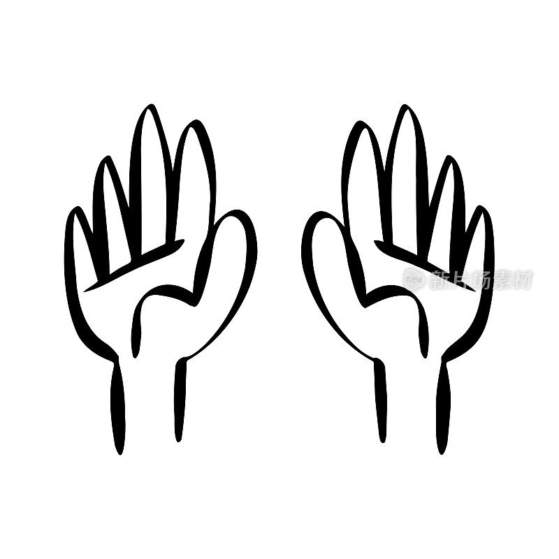 人类手的社交距离