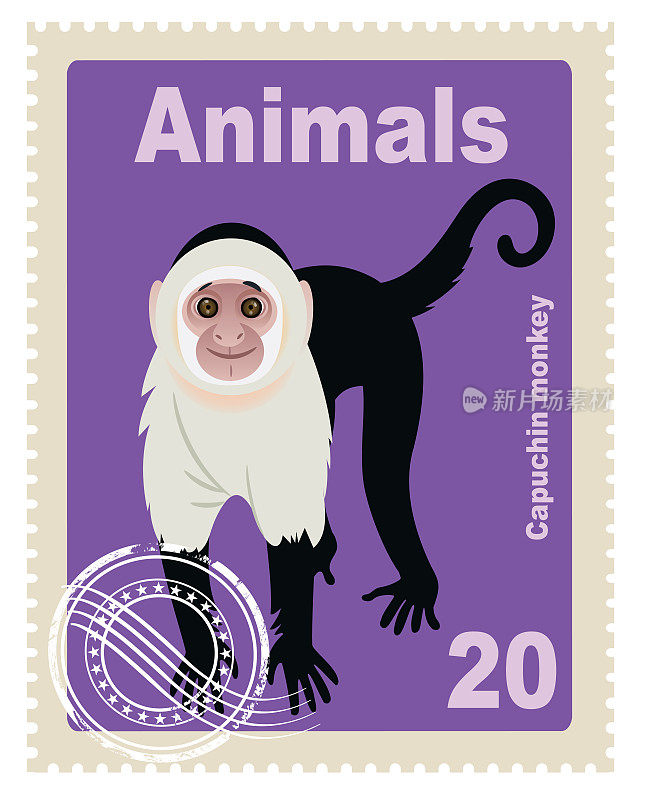 僧帽猴邮票