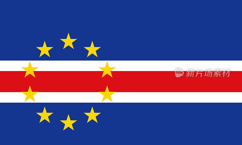 佛得角共和国(佛得角)非洲国旗