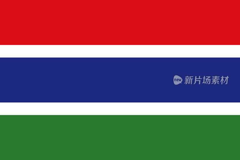 冈比亚非洲国旗