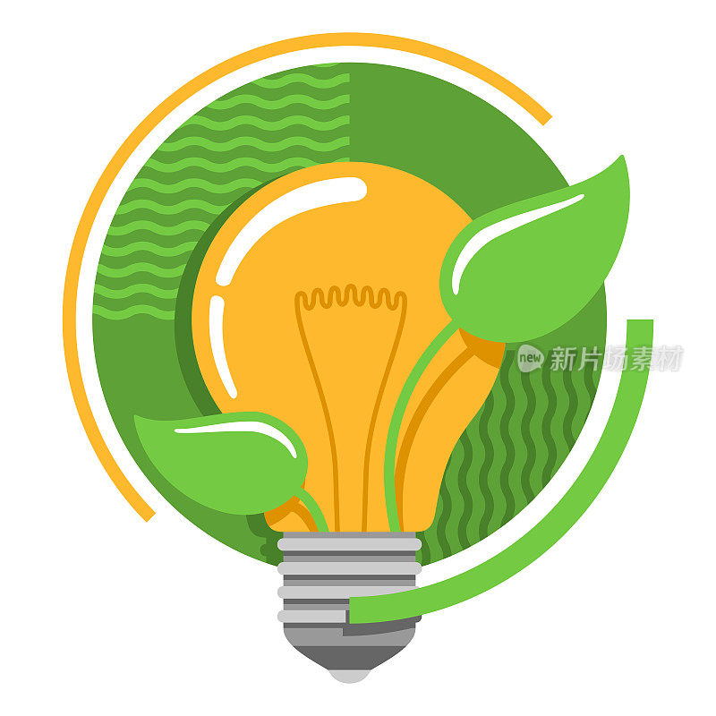 可持续发展-抽象灯泡
