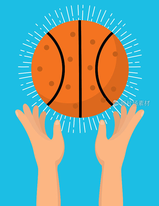 手与篮球