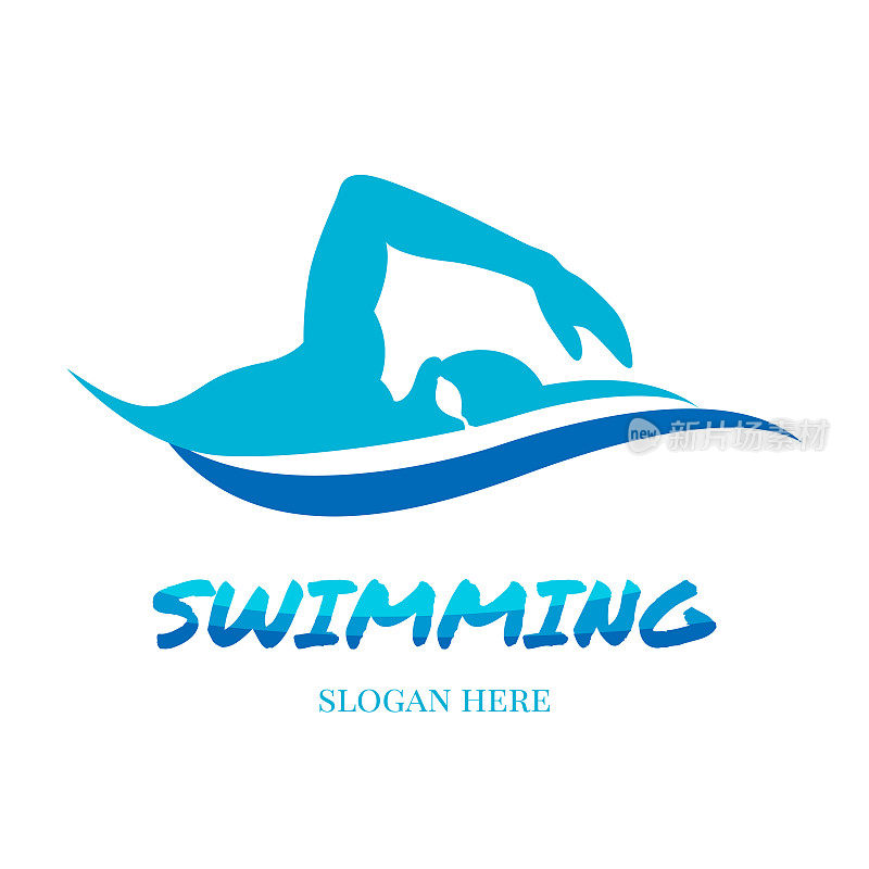 自由泳泳姿标志设计