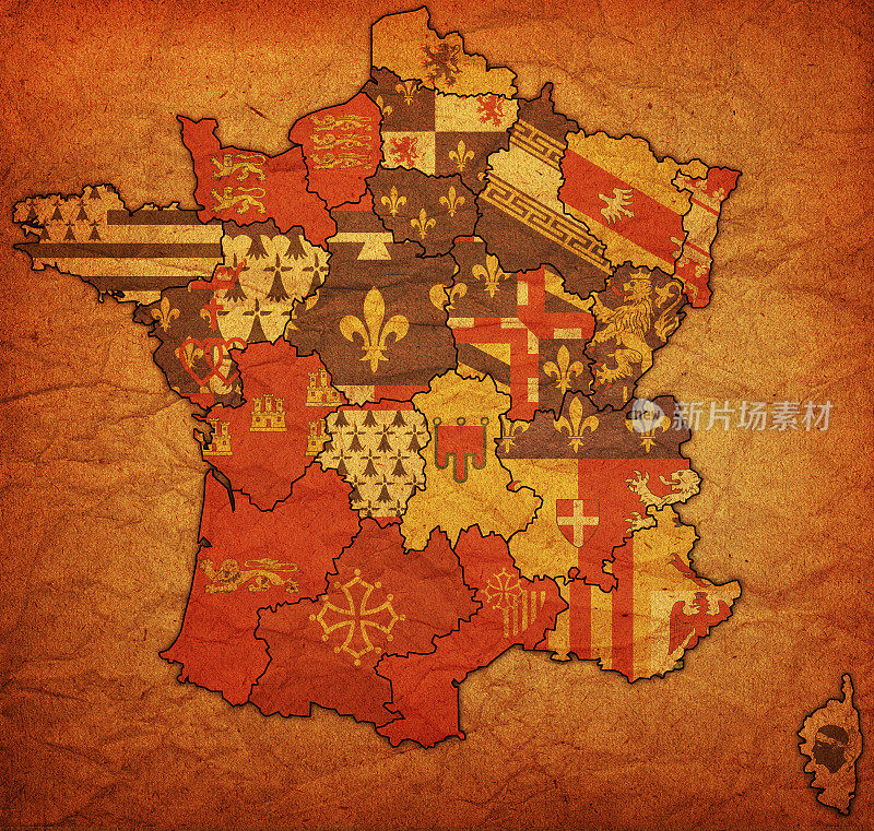 法国行政地图