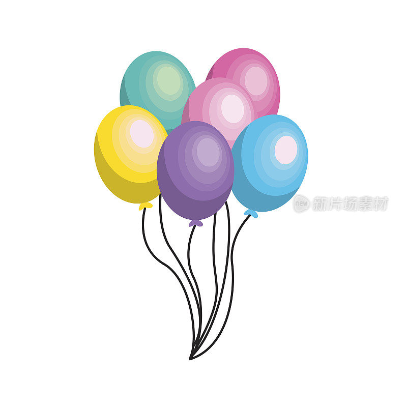 气球派对来装饰生日快乐