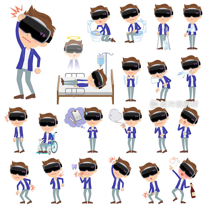 虚拟现实护目镜男人病