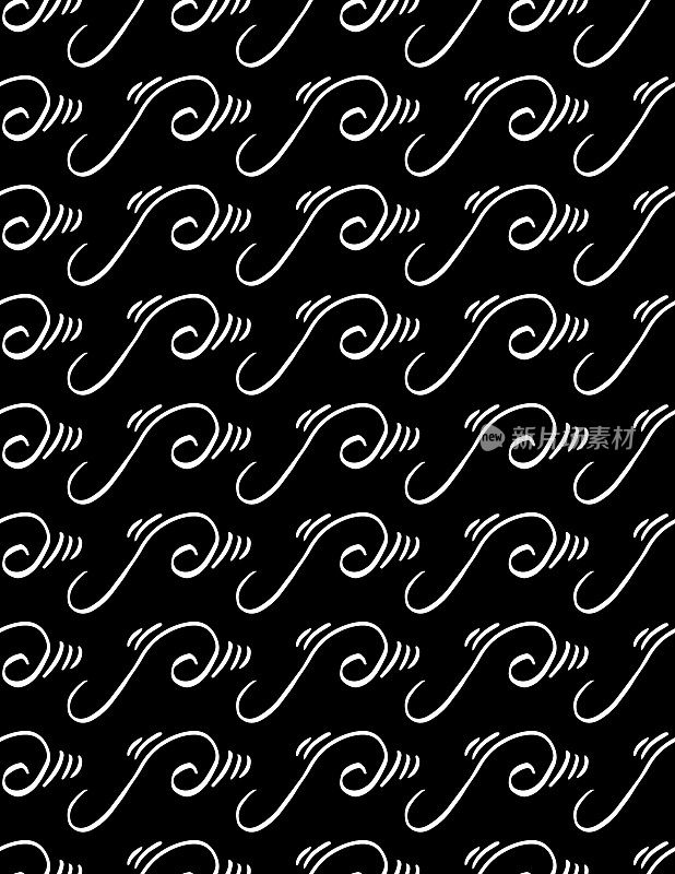 无缝图案的涂鸦装饰