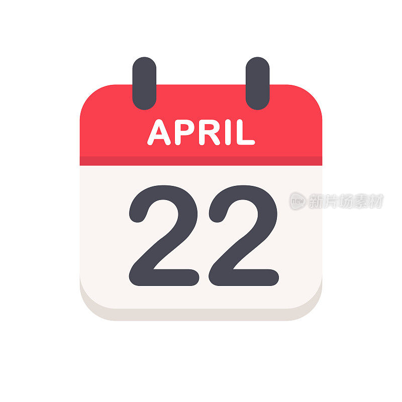 4月22日-日历图标