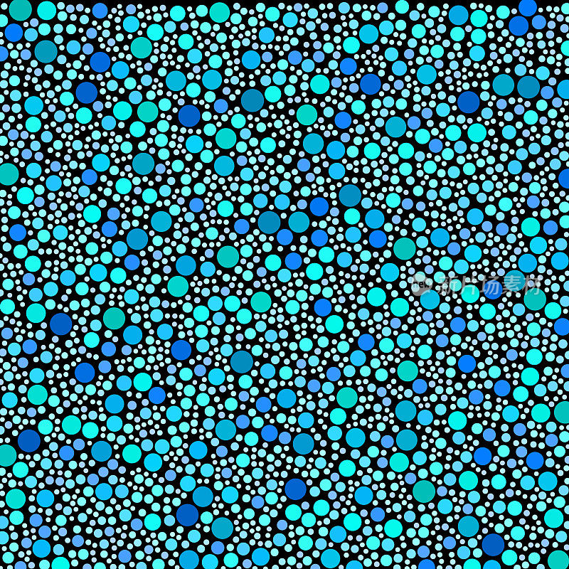 大小圆形,完全不重叠填充表面