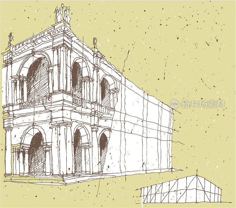 意大利历史建筑素描:维罗纳