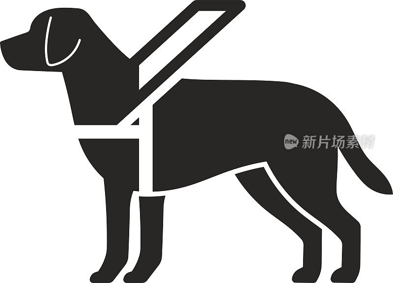 导盲犬标志