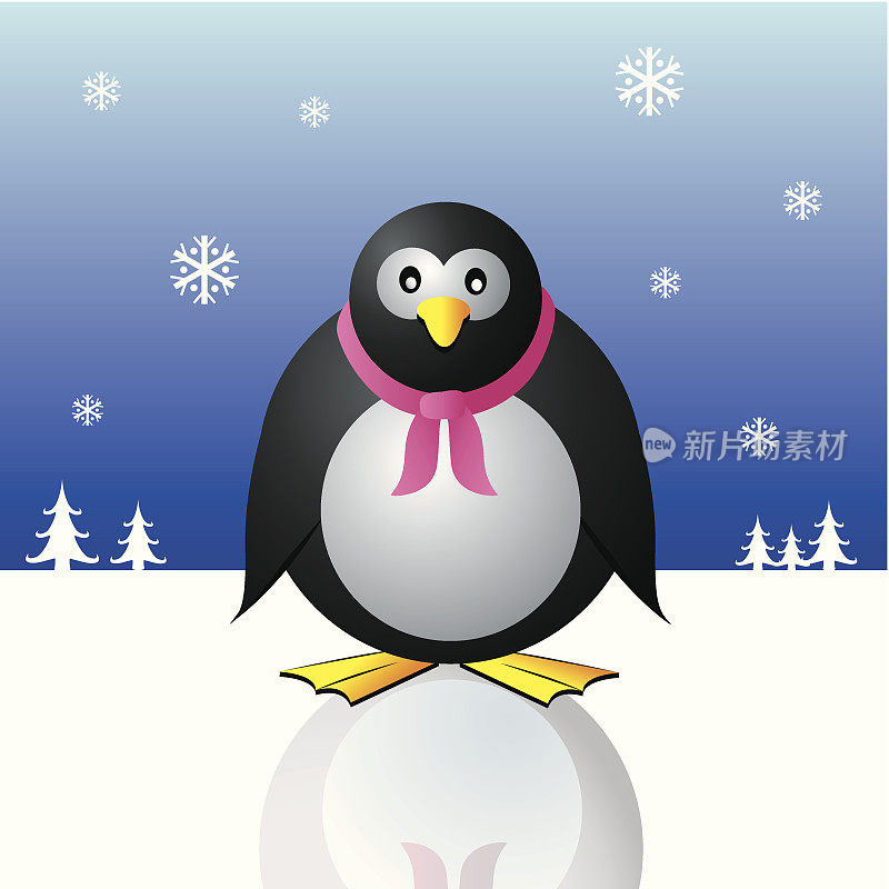 冬天的企鹅