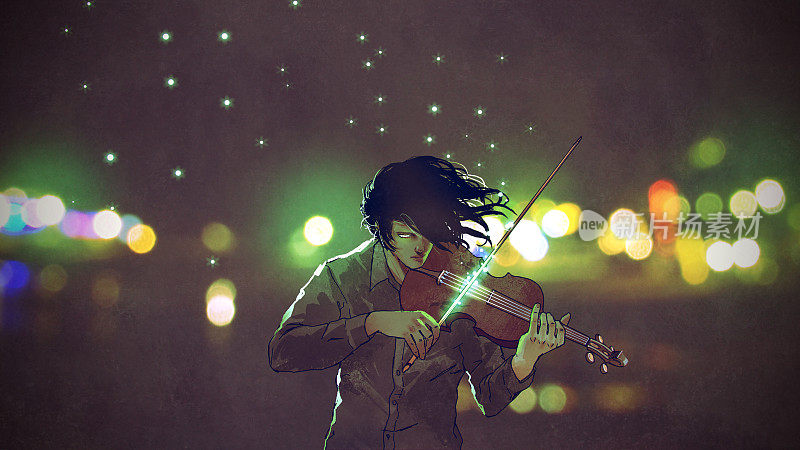 弹奏神奇小提琴的人