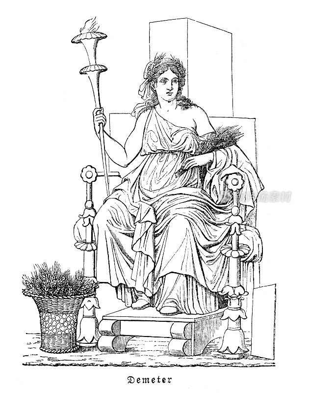 德墨忒耳，希腊农业女神，1897年