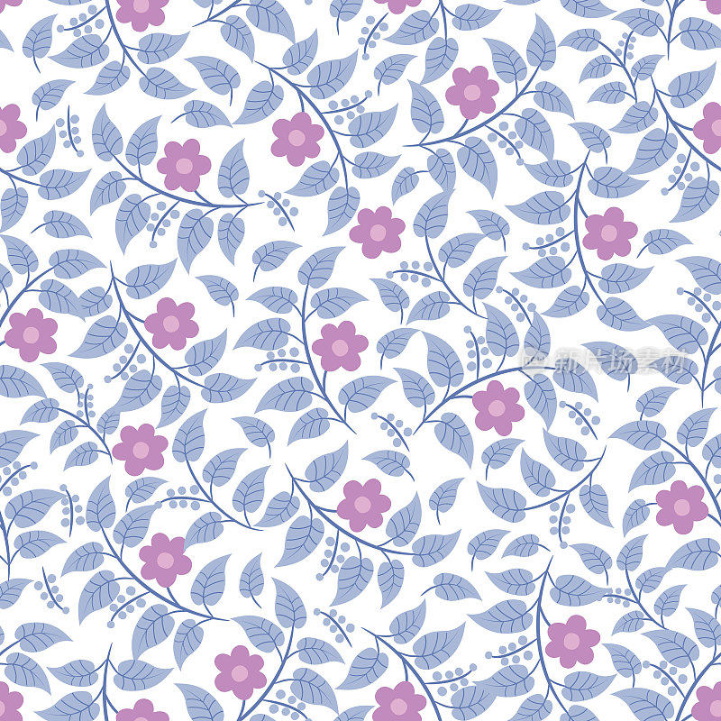 花无缝图案。