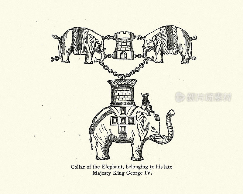 大象勋章的项圈，属于国王乔治四世
