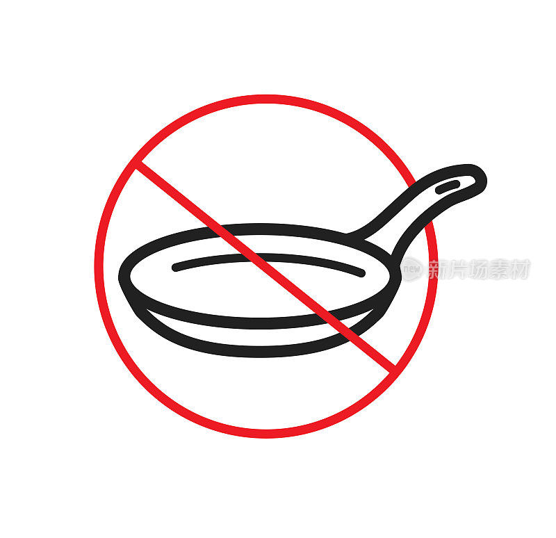 炊具中潜在的危险化学物质，不粘锅图标
