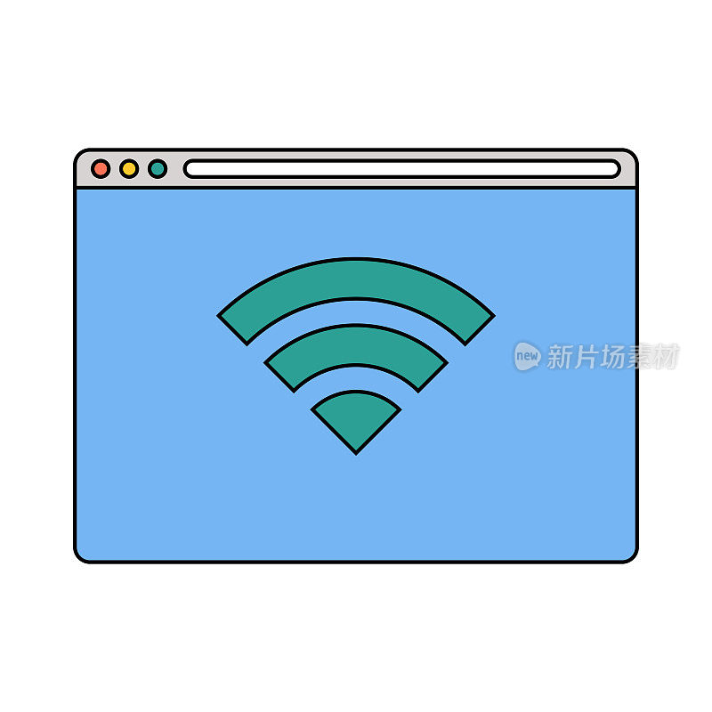 网络浏览器wifi符号