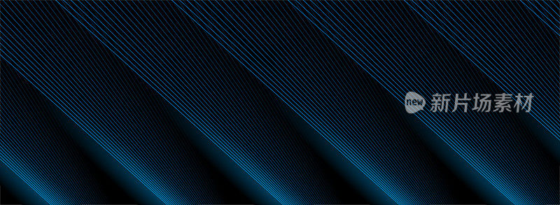 蓝色的极简线条抽象了未来科技的背景