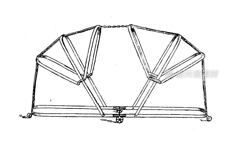 古董插图:自行车罩