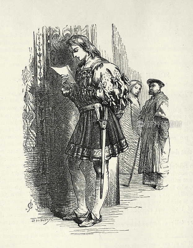 威廉・莎士比亚的《维罗纳的两位绅士》，读一封信