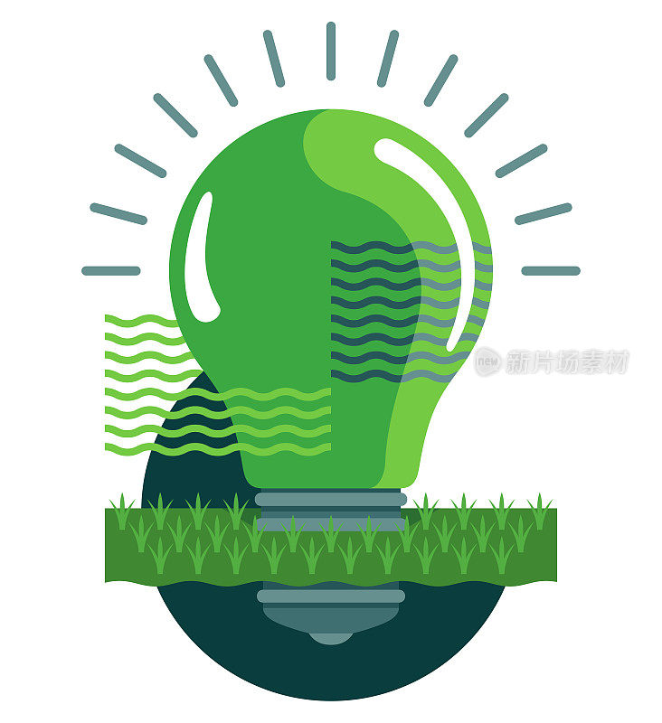 可持续发展——绿叶灯
