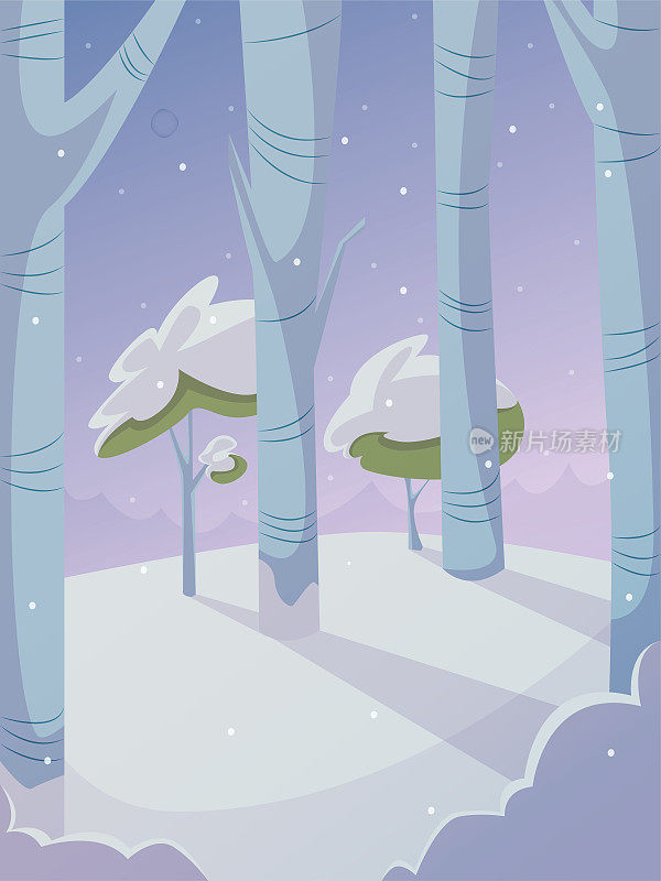 雪景插图