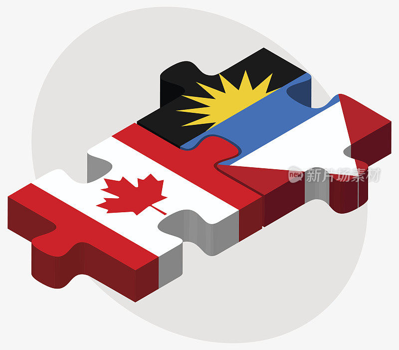 加拿大和安提瓜和巴布达国旗