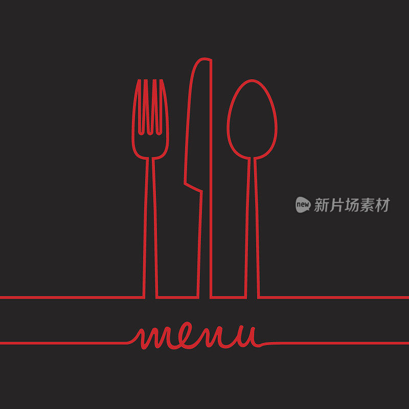 叉子，刀和勺子菜单设置