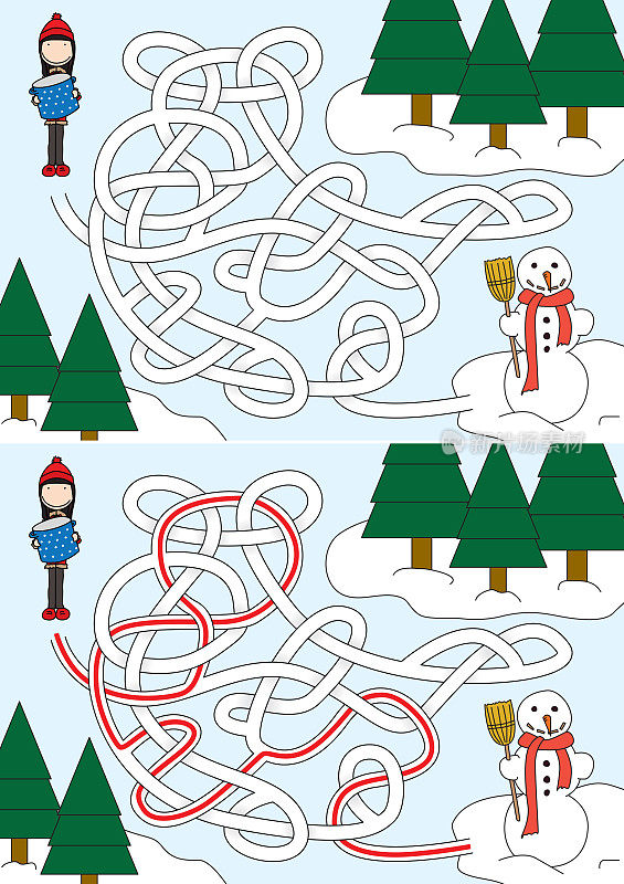 建造雪人迷宫