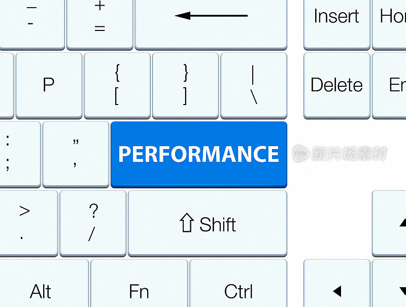 性能蓝色键盘按钮
