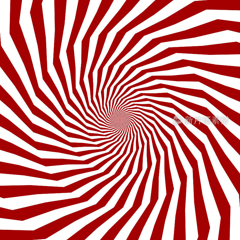 漩涡图案由红白两色组成