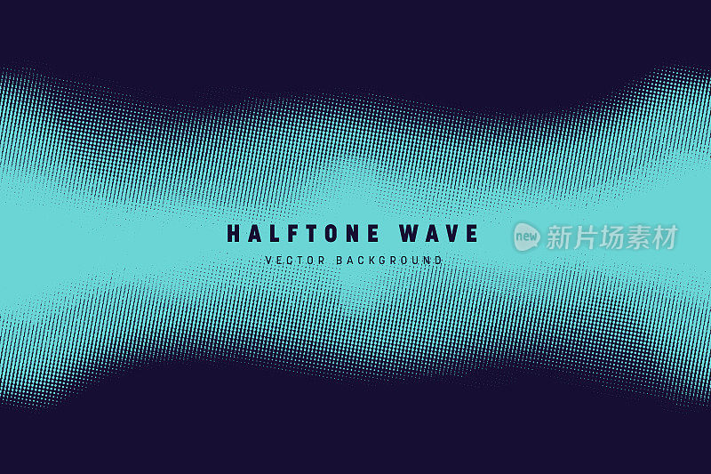 半色调抽象波背景