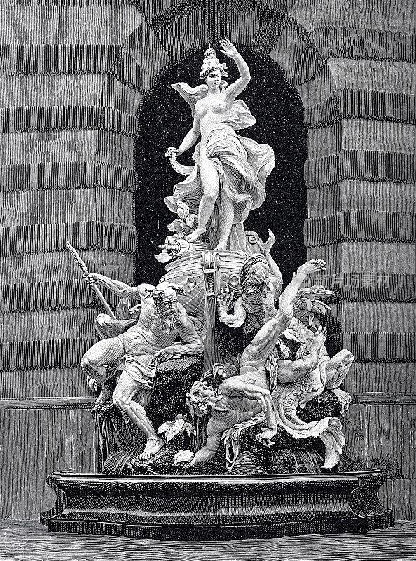 维也纳霍夫堡纪念喷泉:鲁道夫・韦尔的海上力量