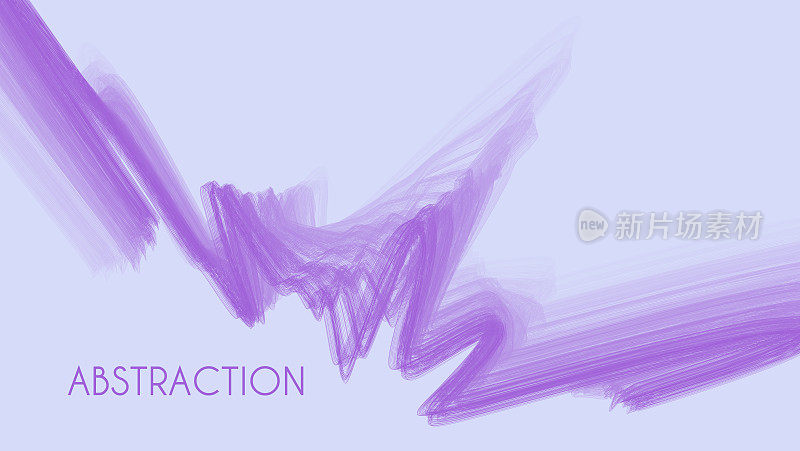薰衣草色背景上的紫色抽象。微妙的矢量图形