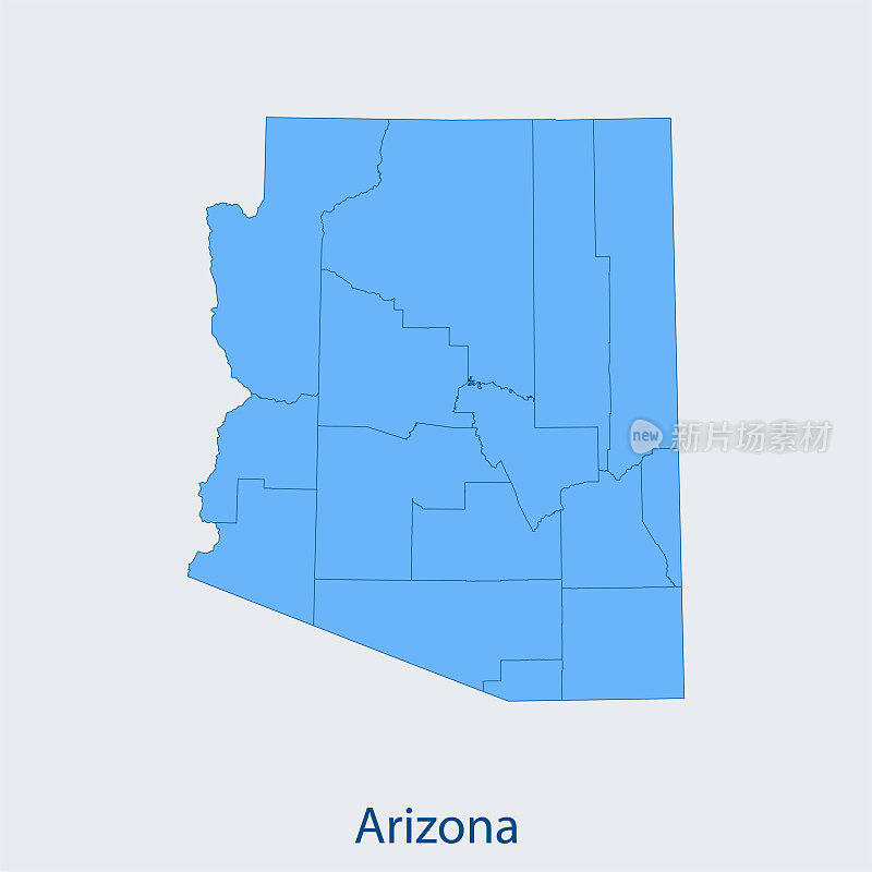 亚利桑那州的地图