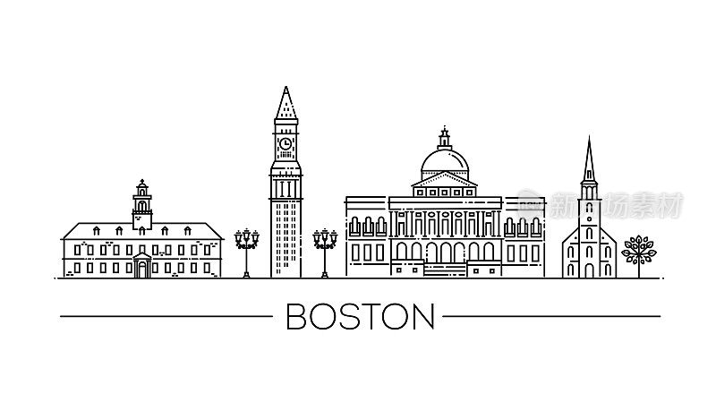 波士顿旅游地标历史建筑