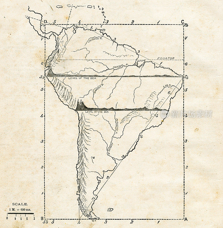 南美地图1876年