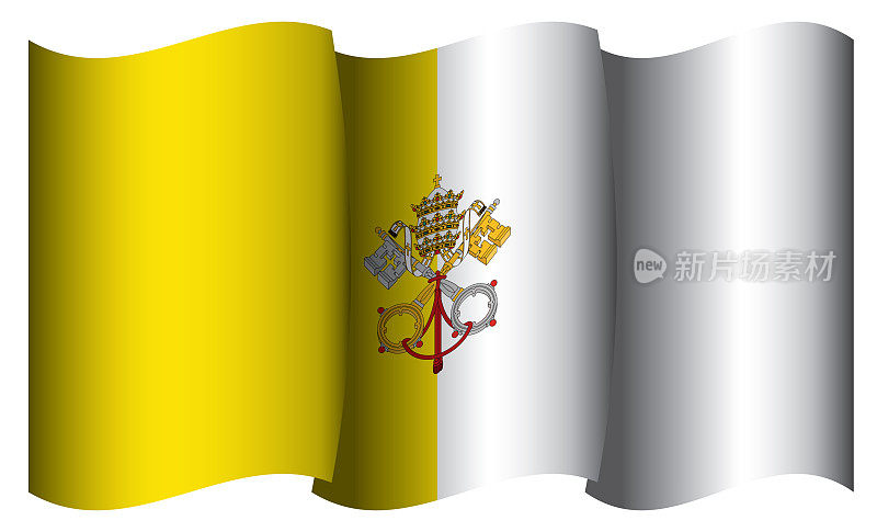 梵蒂冈城的旗帜