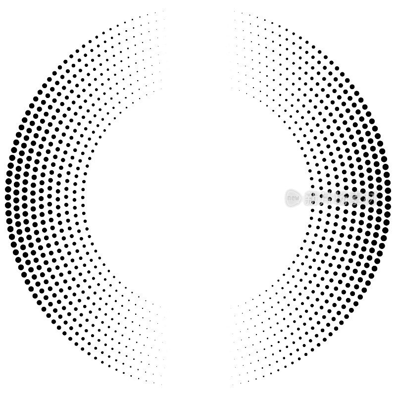 垂直，双色图案的圆圈，在圆圈周围的复制空间