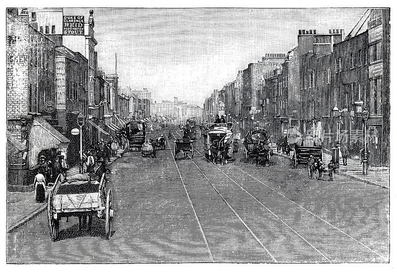 英国伦敦街1894年