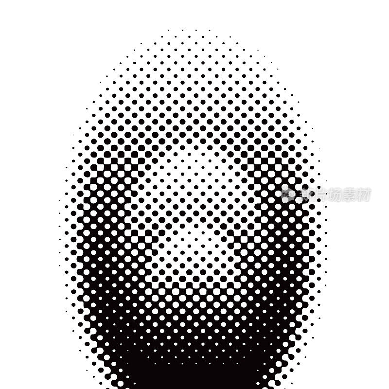 复古风格边框与半色调模式