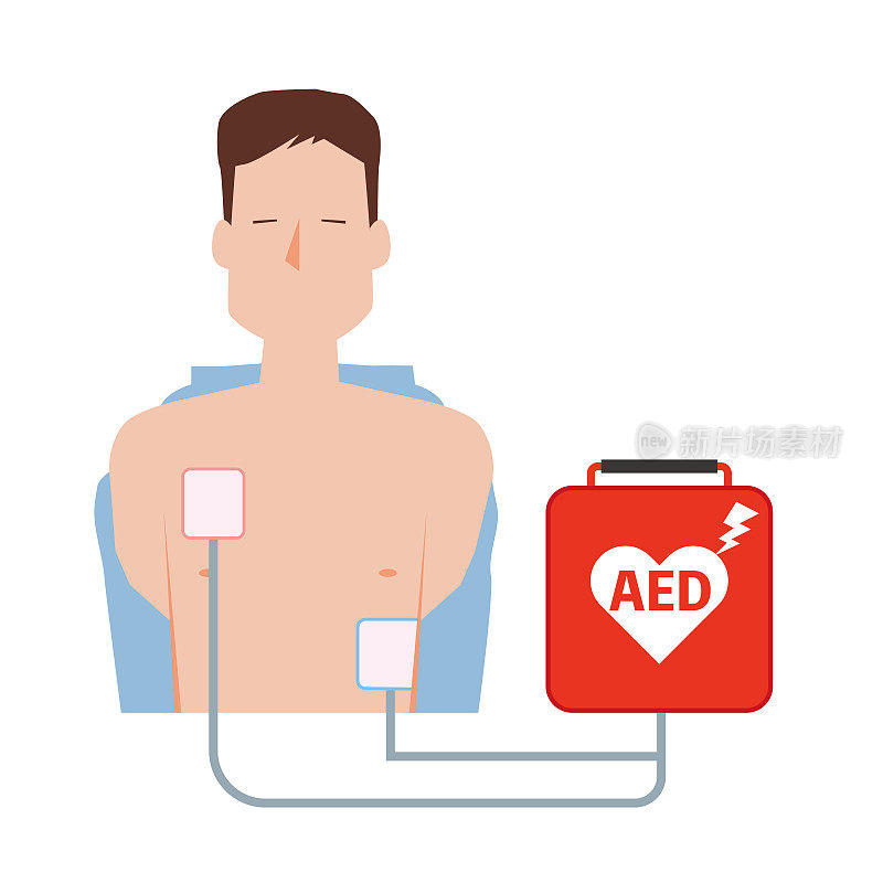 使用AED进行治疗的图像说明