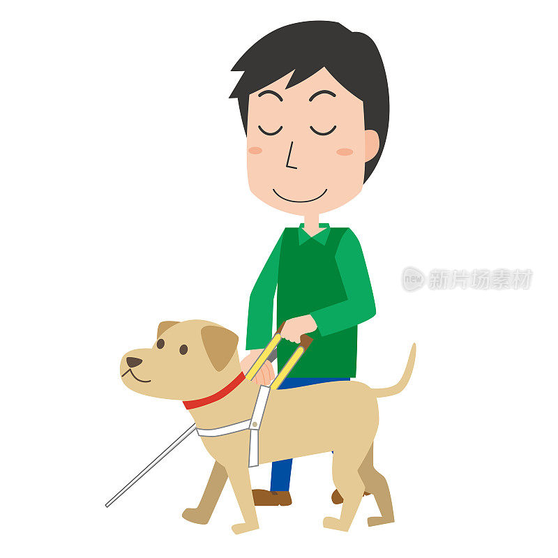 导盲犬和视障人士